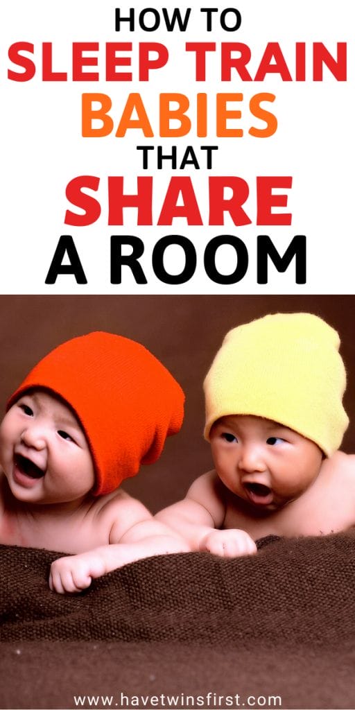 How to sleep train babies that share a room.
