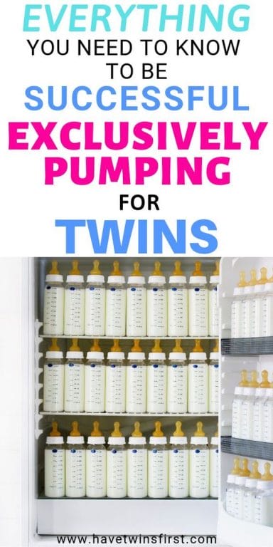 Everything you need to know to be successful exclusively pumping for twins.
