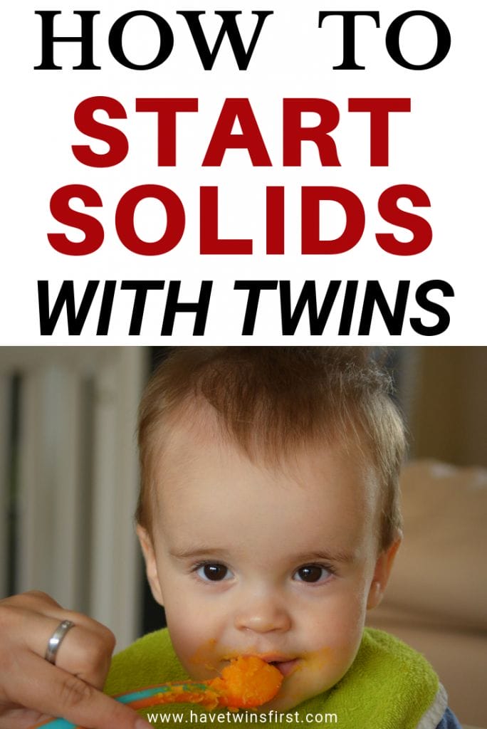 How to start solids with twins.