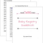 Customized baby registry guidebook.