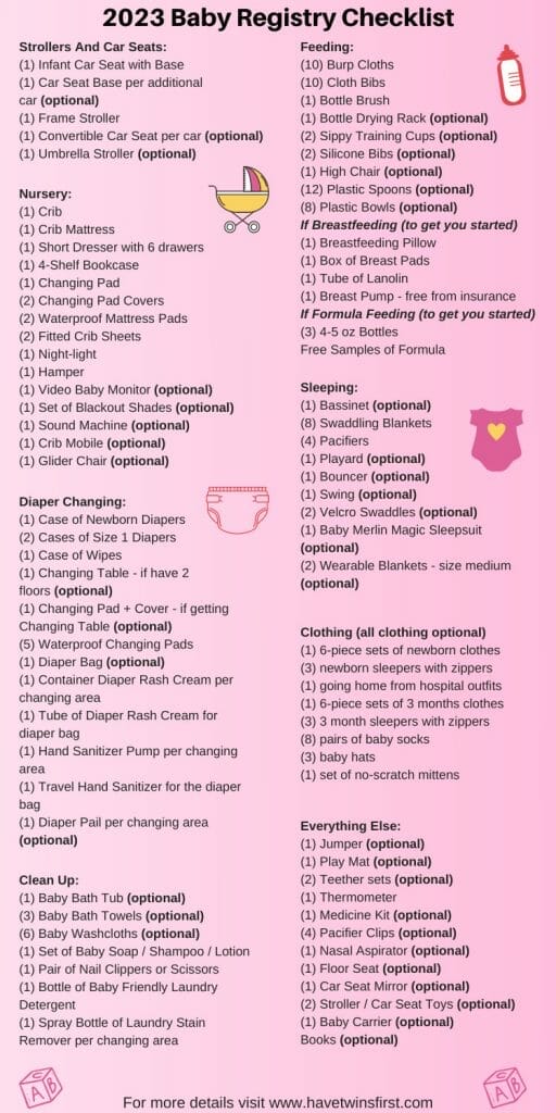 Free Printable New Baby Checklist from One Small Child  New baby  checklist, Baby checklist, New baby products