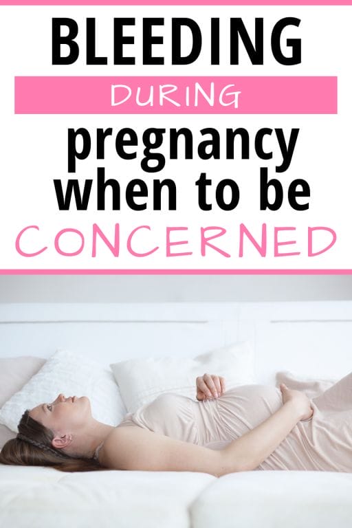 Bleeding during pregnancy, when to be concerned.