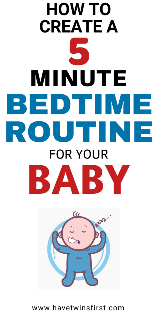 how to create a 5 minute baby bedtime routine