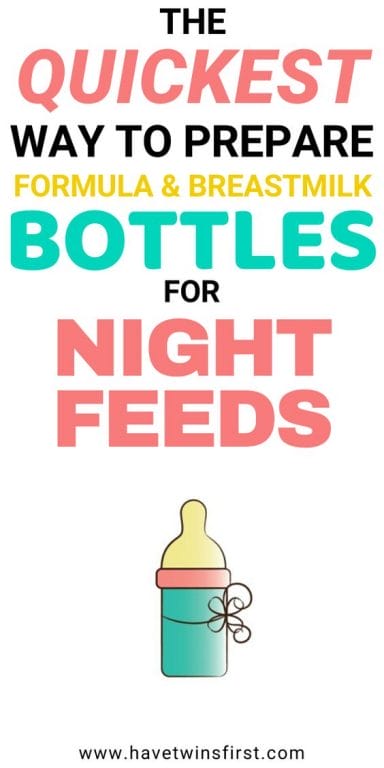 The quickest way to prepare formula and breastmilk bottles for night feeds.