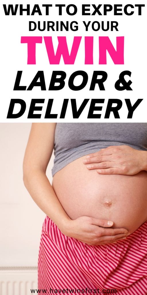 What to expect during your twin labor and delivery Pinterest pin.