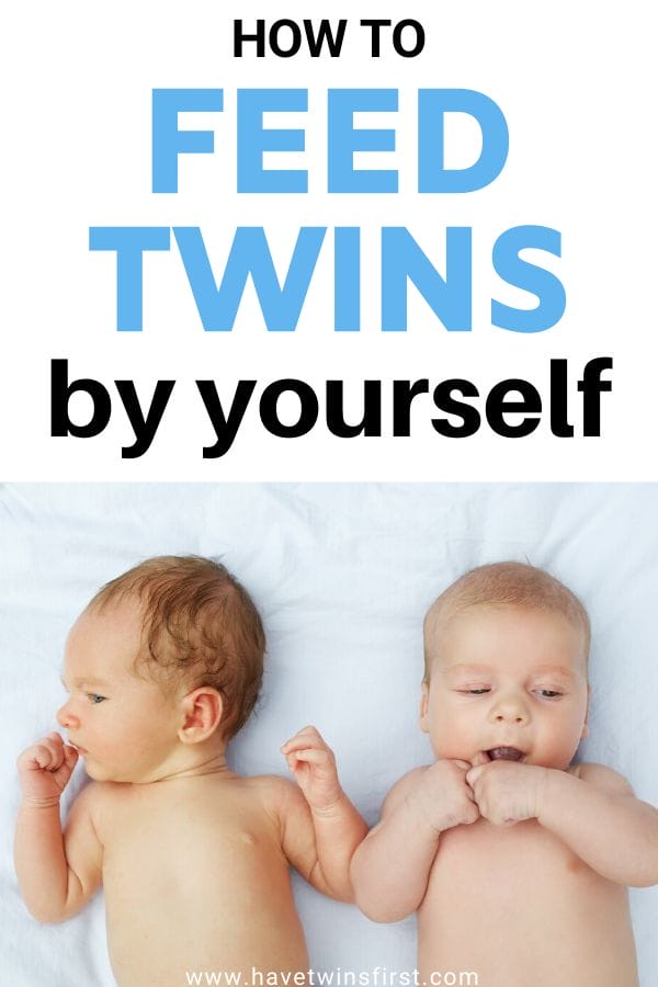 How to feed twins by yourself.