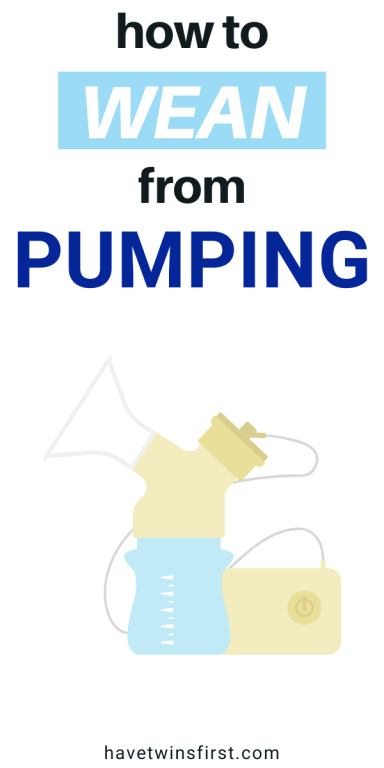 How to wean from pumping.