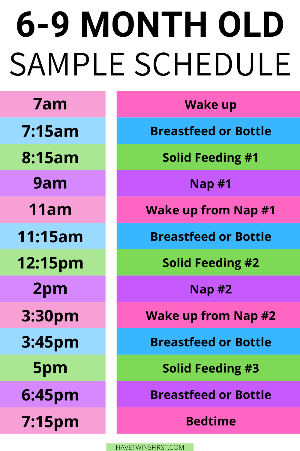 2 month old daily schedule