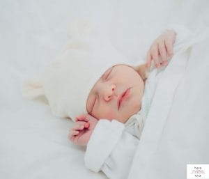 Baby that is fast asleep. This post talks about how long does sleep training take.
