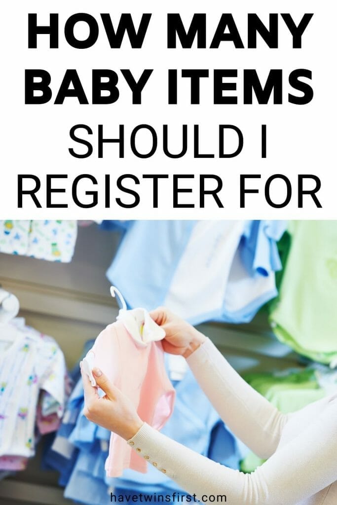 How many baby items should I register for.