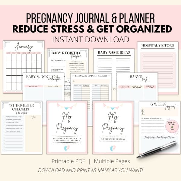 My Pregnancy - pregnancy planner & journal mockup image.