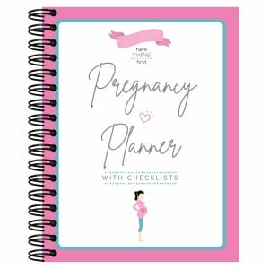 The best printable pregnancy planner with checklists cover.