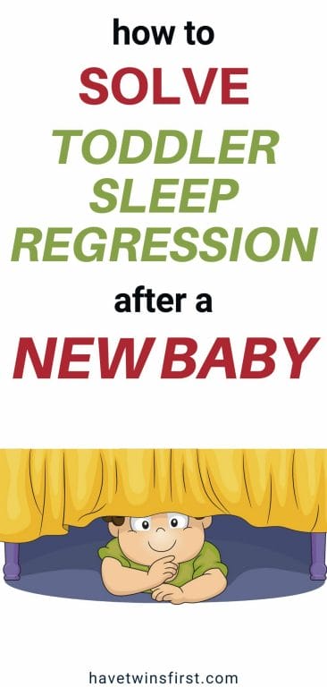 How to solve toddler sleep regression after a new baby.