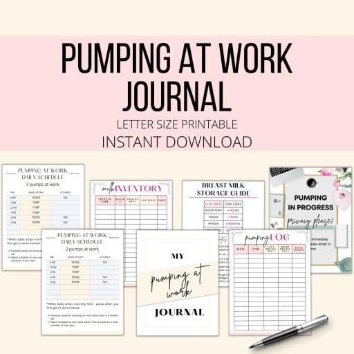 Pumping at work journal image.