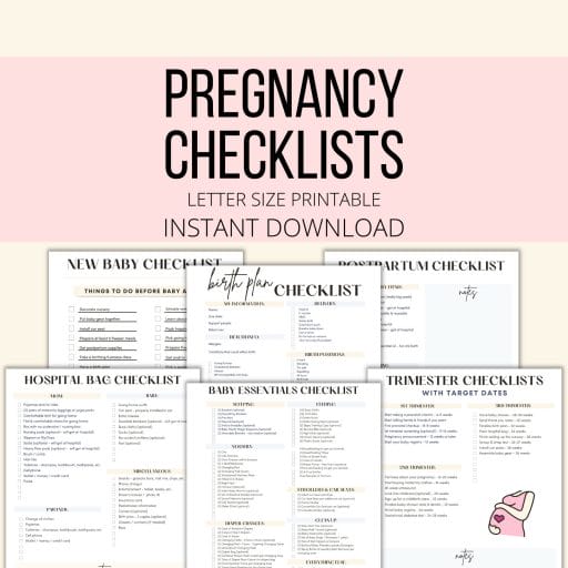 Pregnancy checklists.