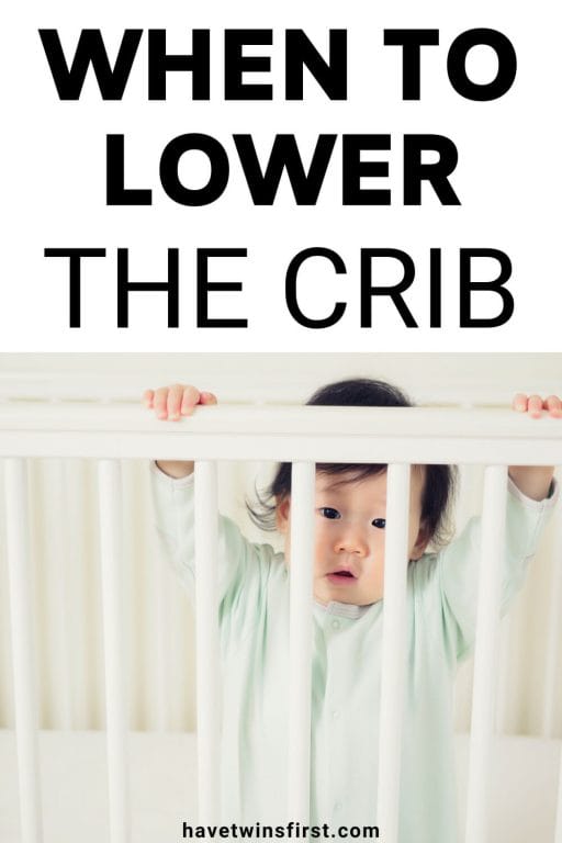When to lower the crib.