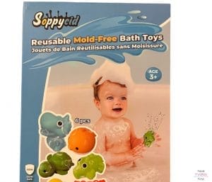 Soppycid bath toy box. This article is a Soppycid bath toy review.