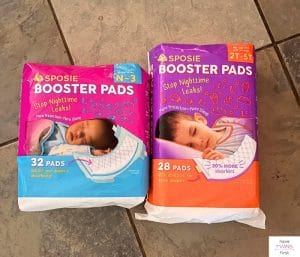 Sposie booster pads packaging. This article discusses how to use Sposie pads.