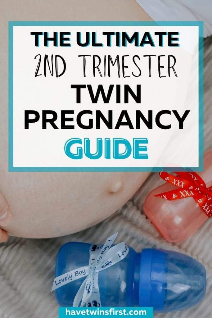 The ultimate 2nd trimester twin pregnancy guide Pinterest pin.