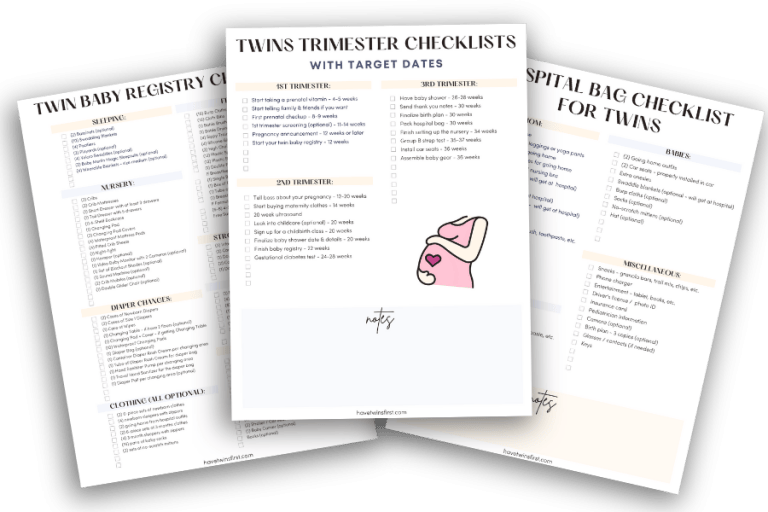 Twin Pregnancy Checklists Twin Pregnancy Checklists