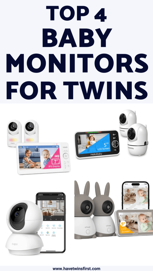 Top baby monitors for twins Pinterest pin.