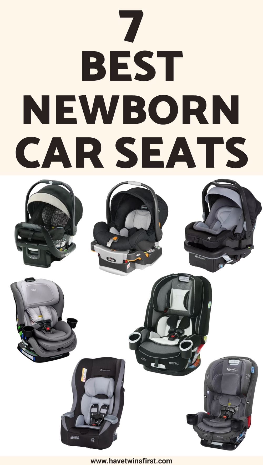 Best newborn car seats Pinterest pin.